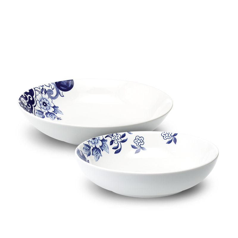 Corelle oilogic indigo blooms serving pieces