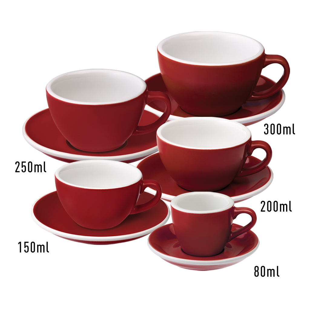 Coffee Cup Sizes Set S M L XL. Different Size - Small, Medium