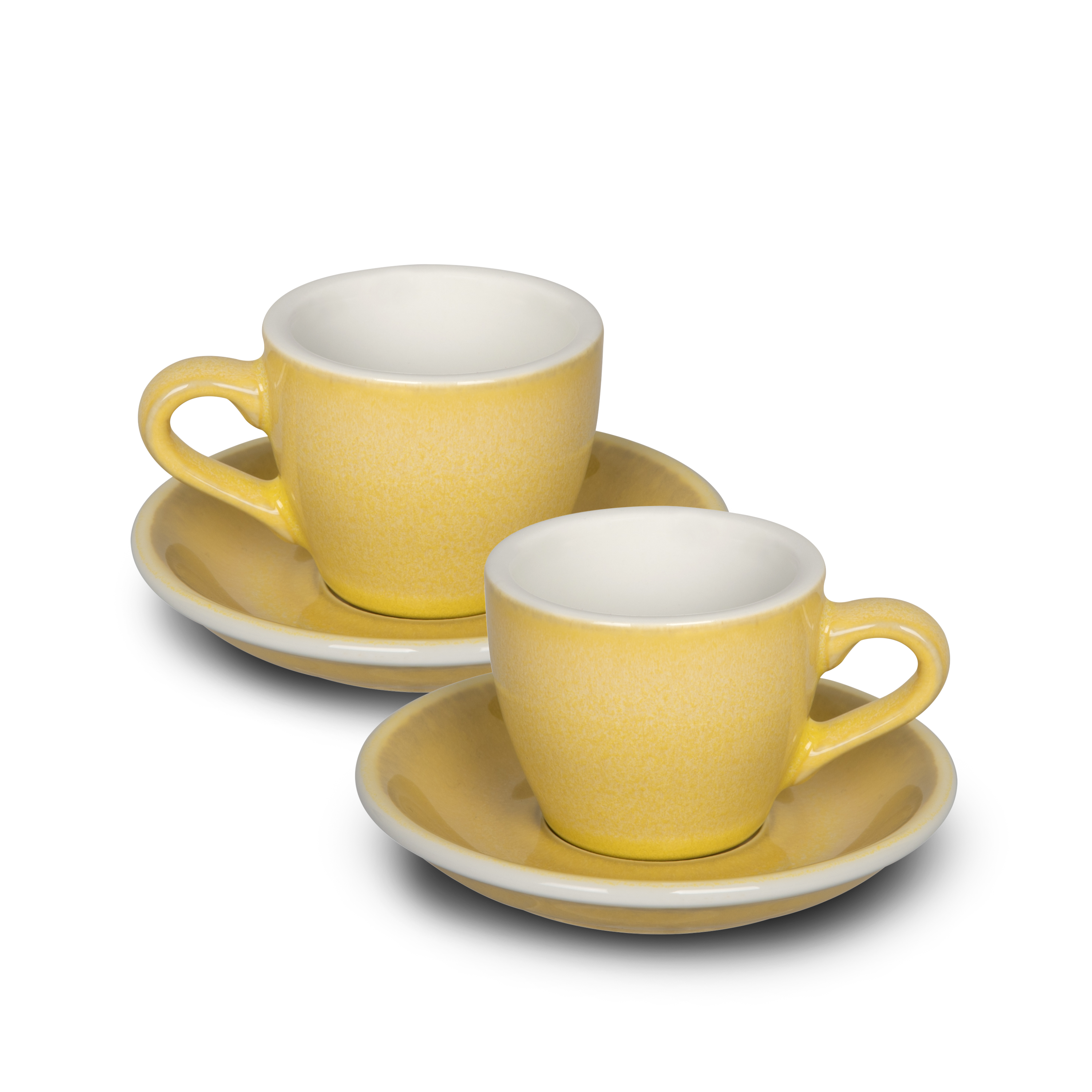 Set of 2 80ml Espresso Cup & Saucer