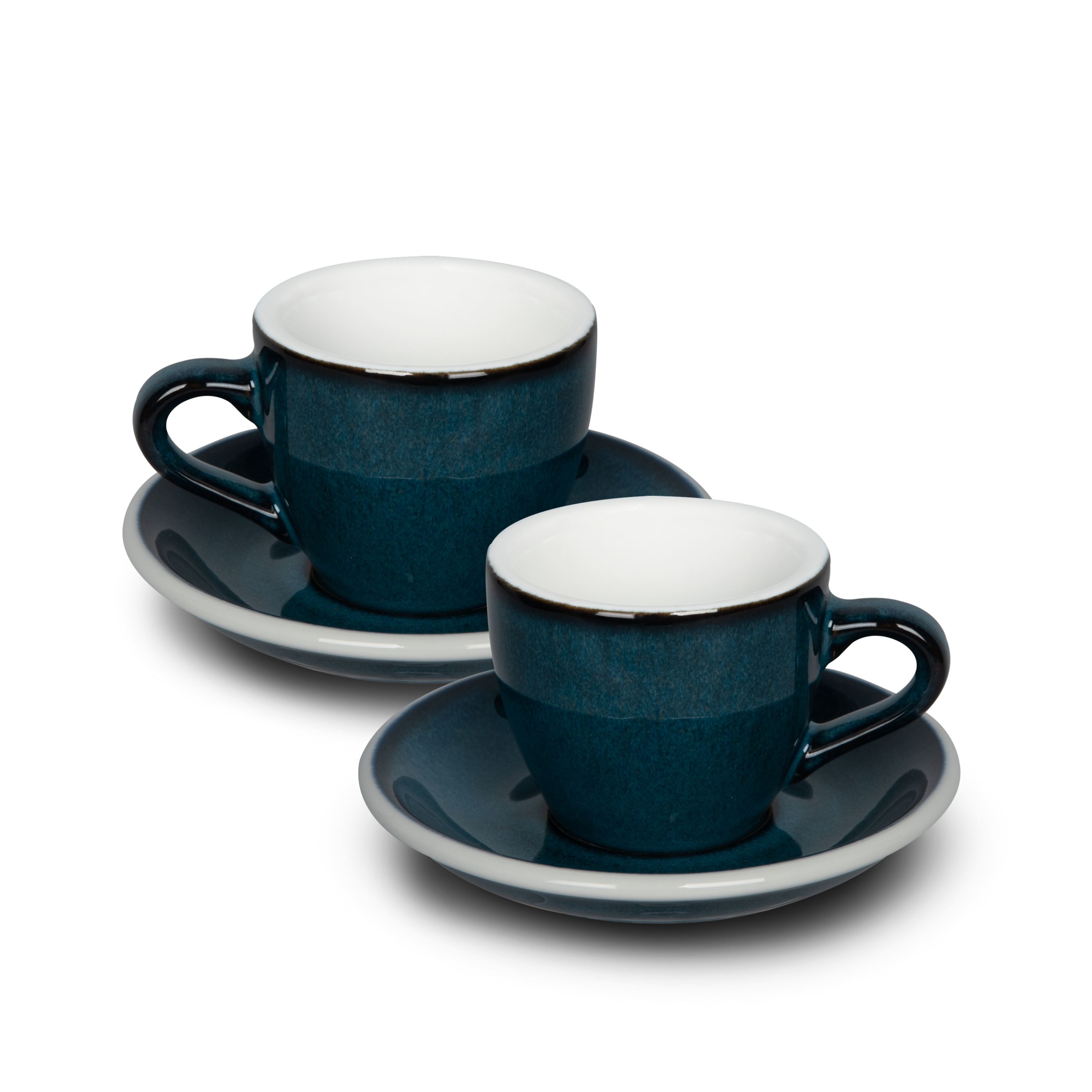 Set of 2 80ml Espresso Cup & Saucer