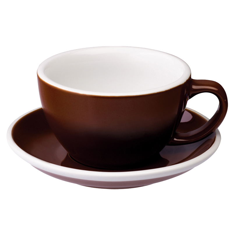 Egg Set of 1 300ml Cafe Latte Cup & Saucer