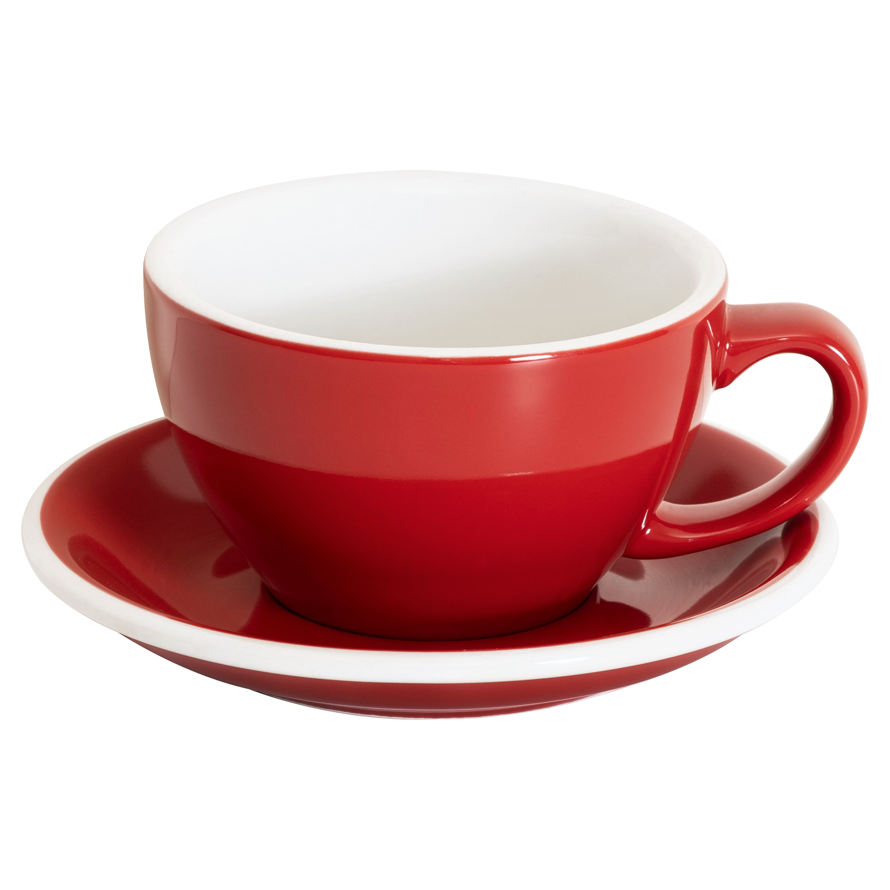 Set of 1 x 300ml Cafe Latte Cup and Saucer