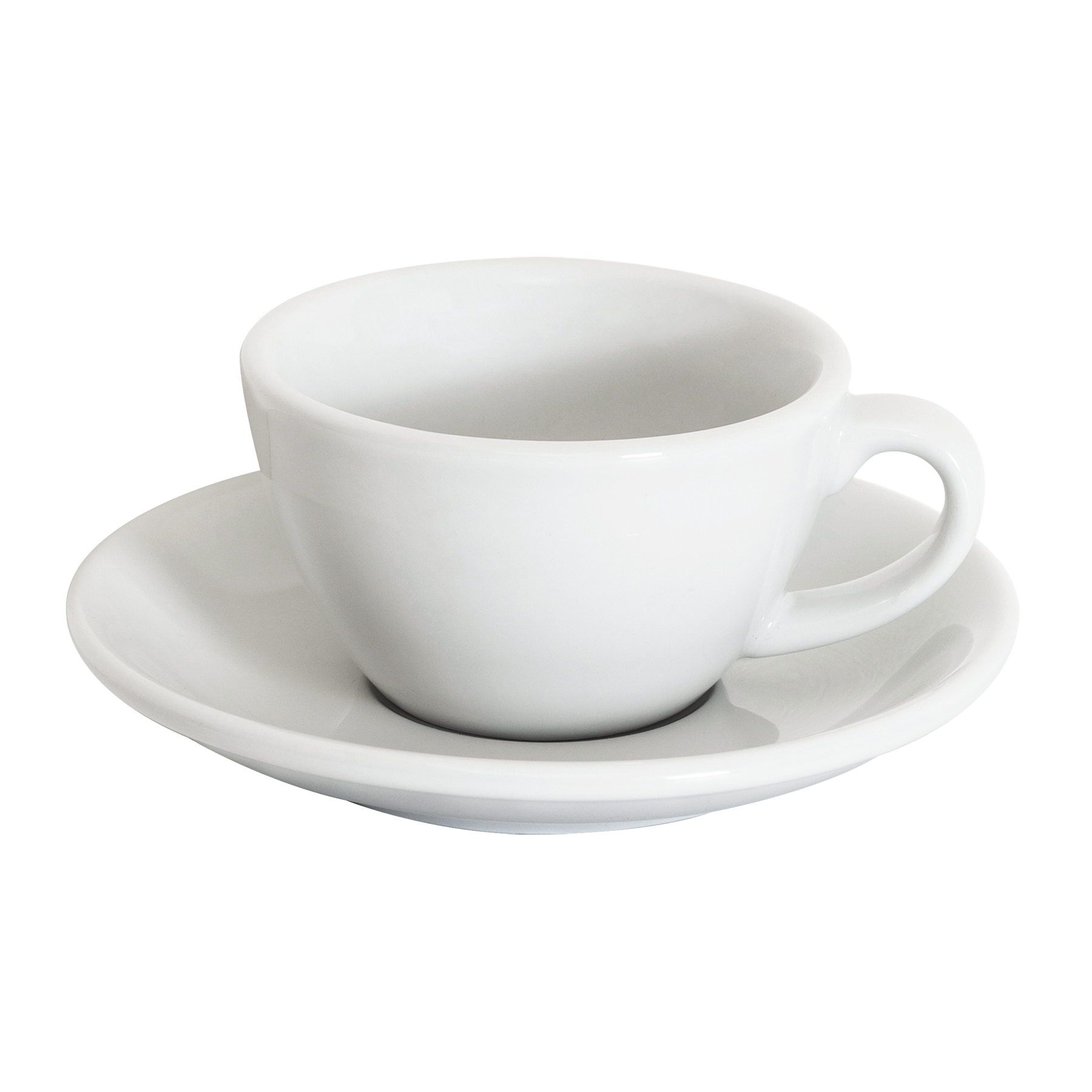 Set of 1 x 150ml Flat White Cup and Saucer