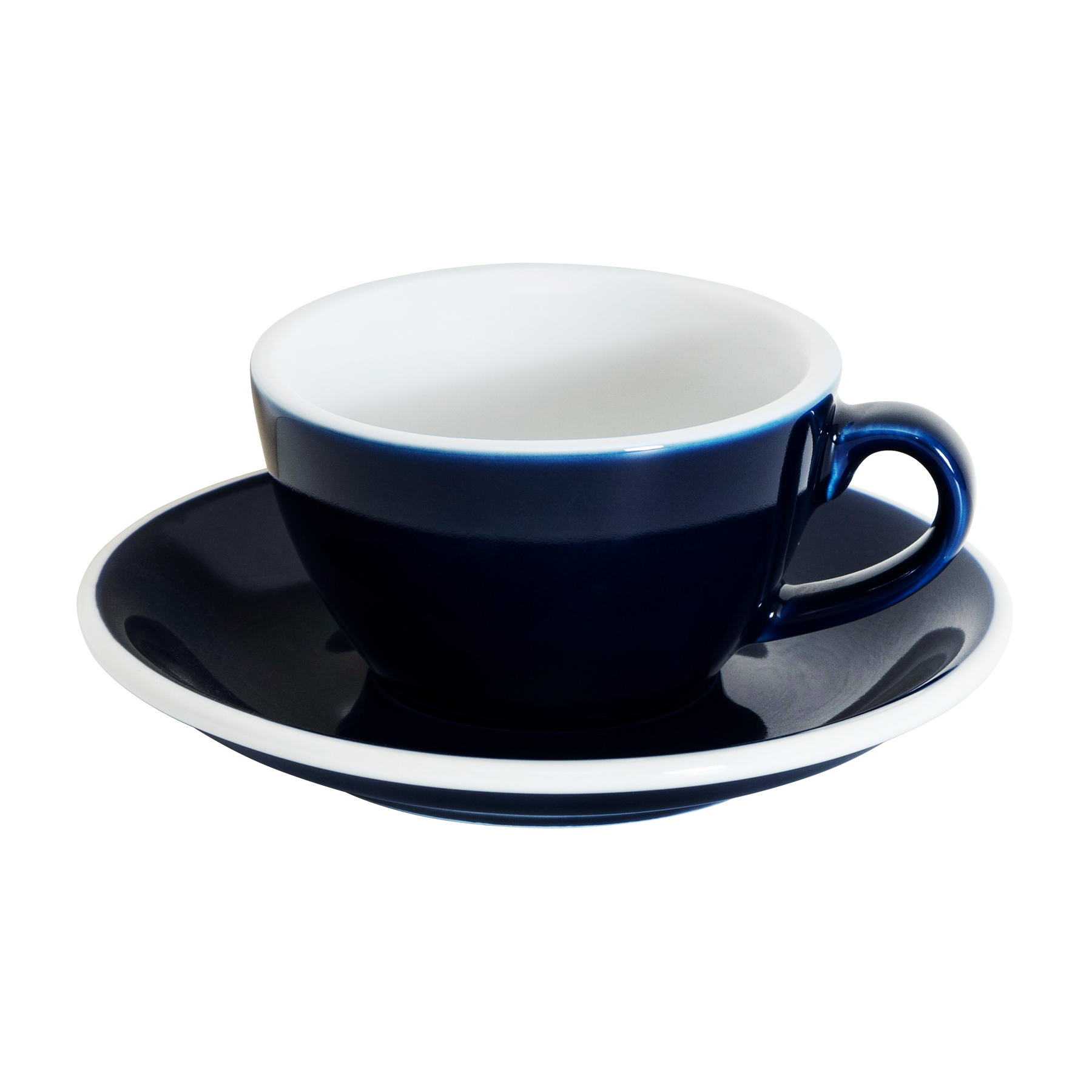 Set of 1 x 150ml Flat White Cup and Saucer