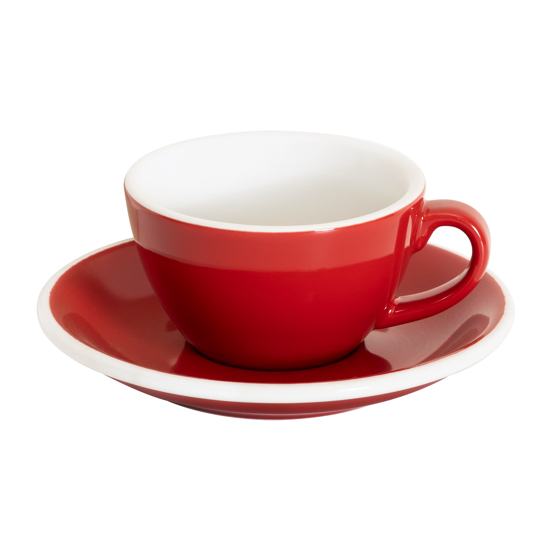 Set of 1 x 150ml Flat White Cup and Saucer