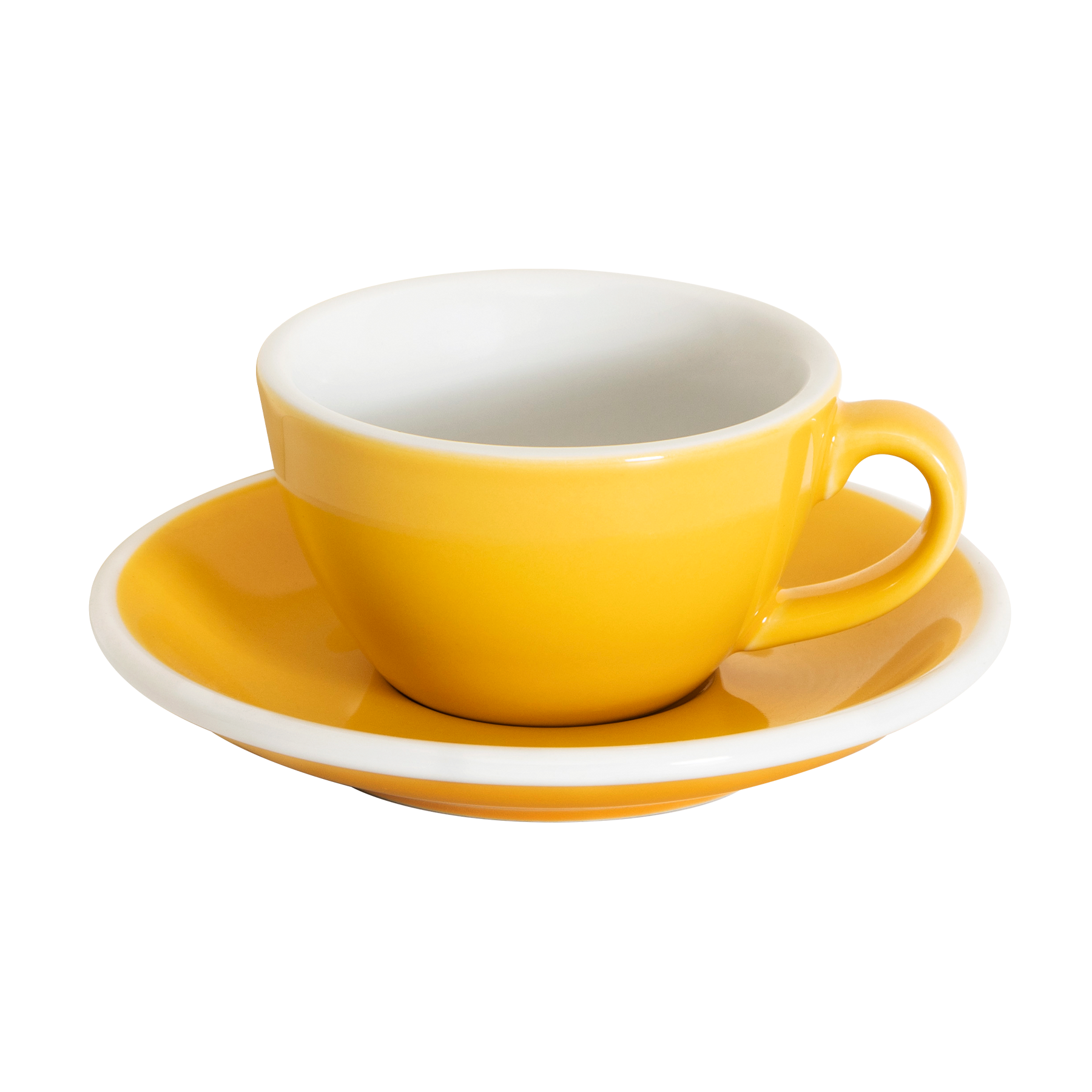 Set of 1 x 150ml Flat White Cup and Saucer