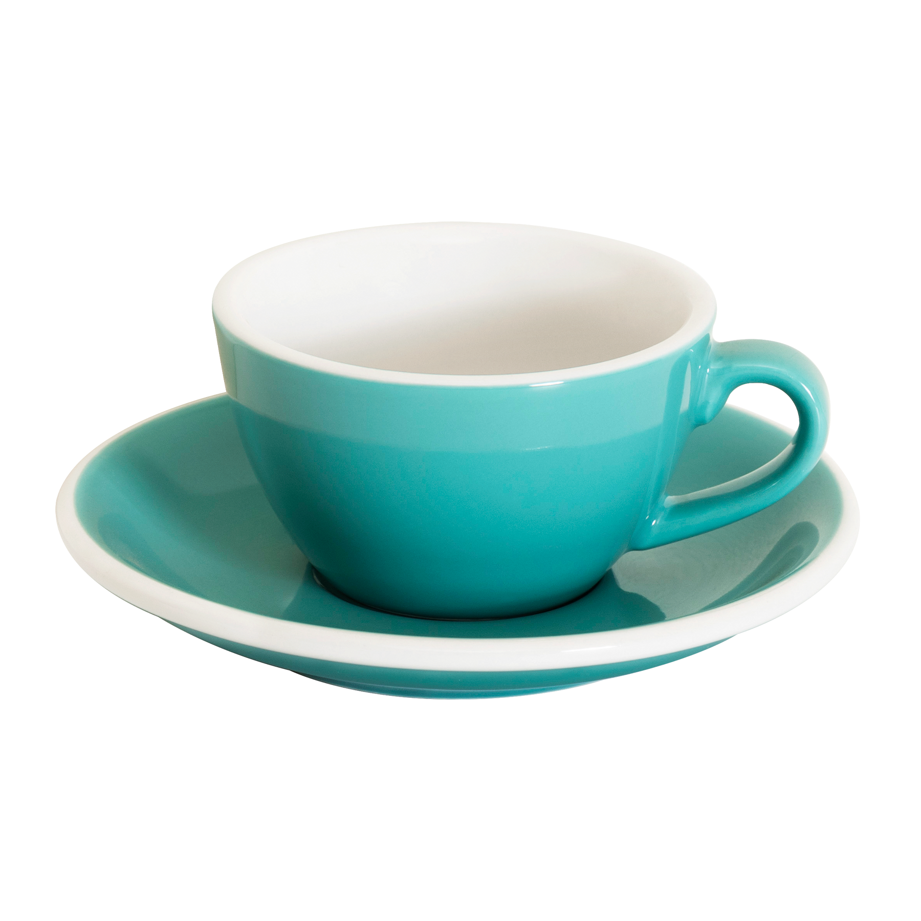 Set of 1 x 150ml Flat White Cup and Saucer