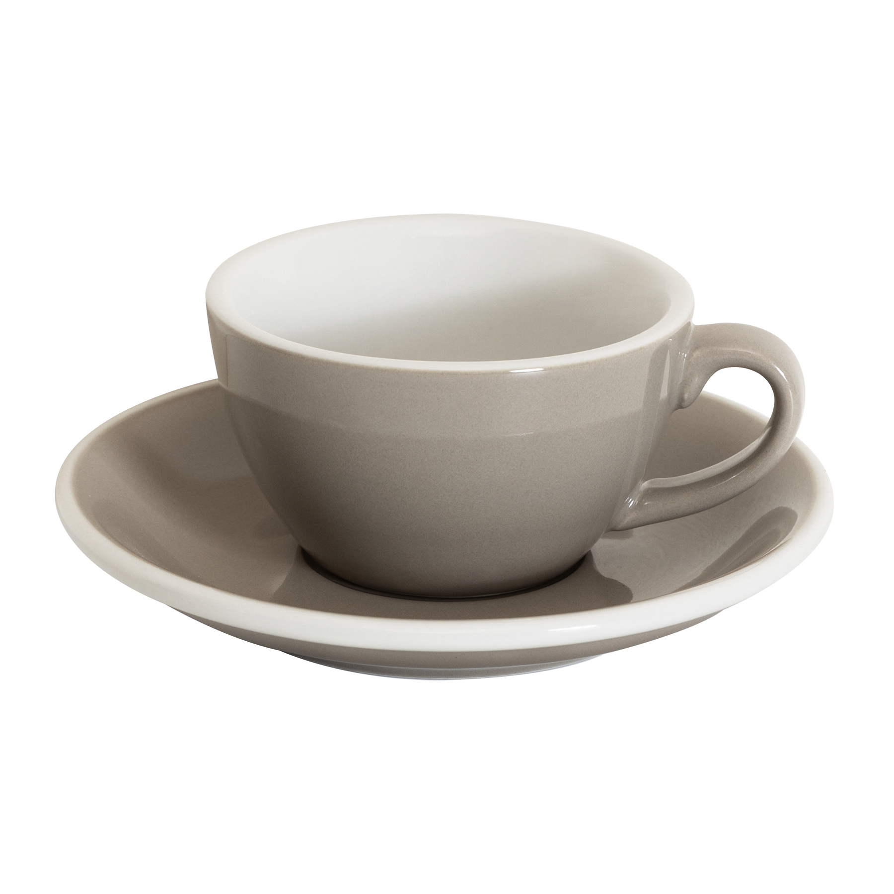 Set of 1 x 150ml Flat White Cup and Saucer