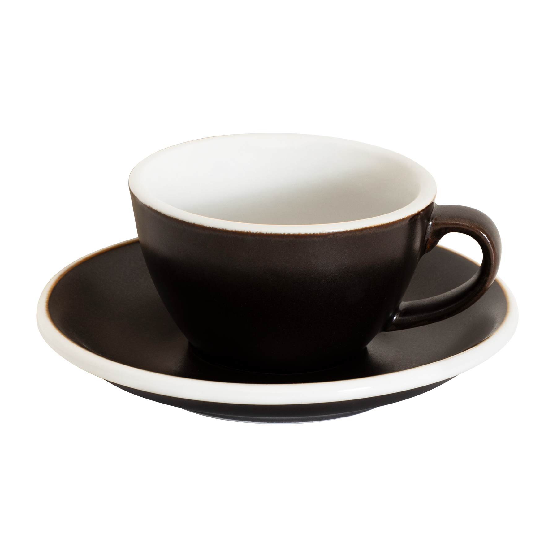 Set of 1 x 150ml Flat White Cup and Saucer