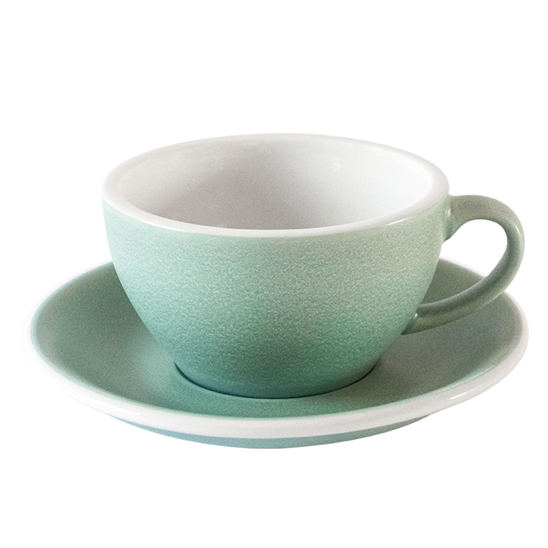 Egg - Set of 1 250ml Cappuccino Cup and Saucer - Nature Inspired Colours