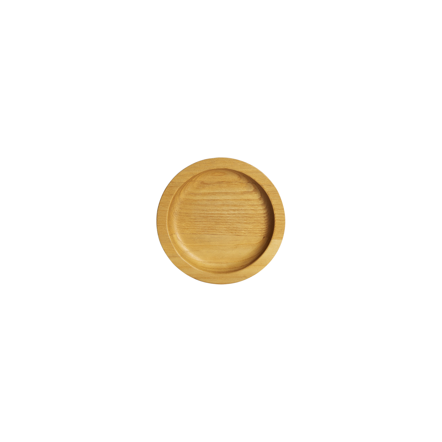 12.5cm Round Wood Plate