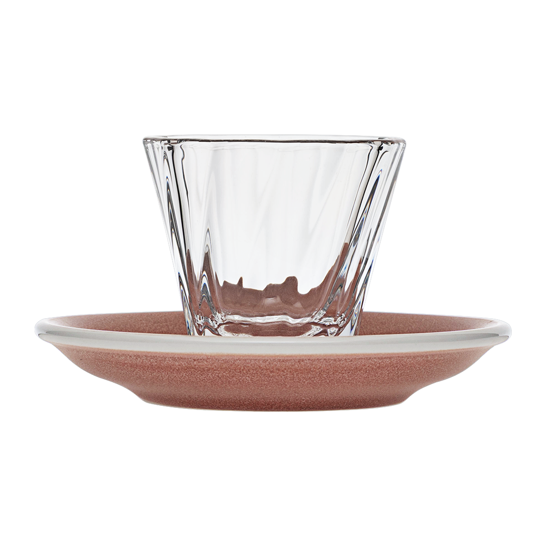 120ml Twisted Cortado Glass  and 14.5cm Shared Saucer