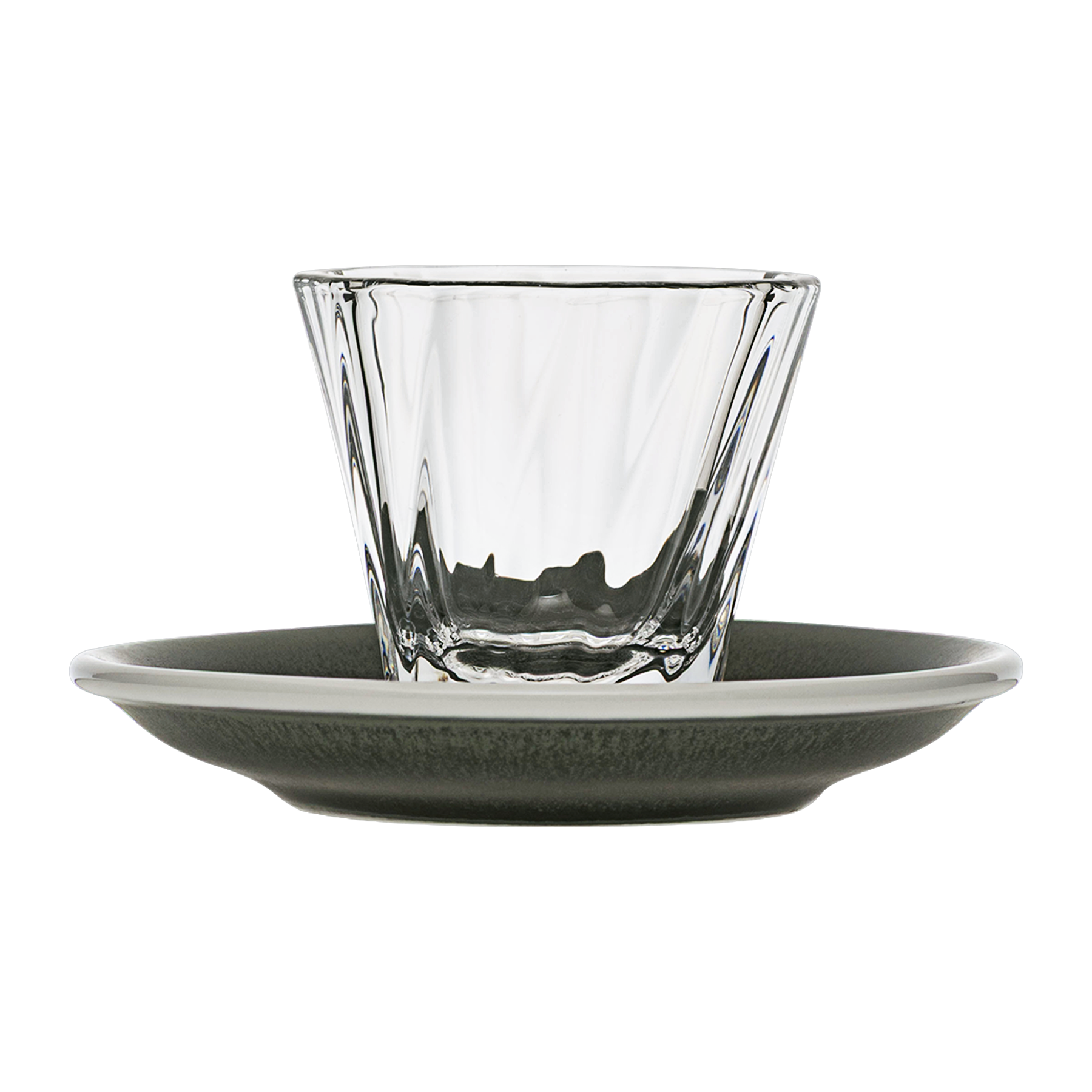 120ml Twisted Cortado Glass  and 14.5cm Shared Saucer