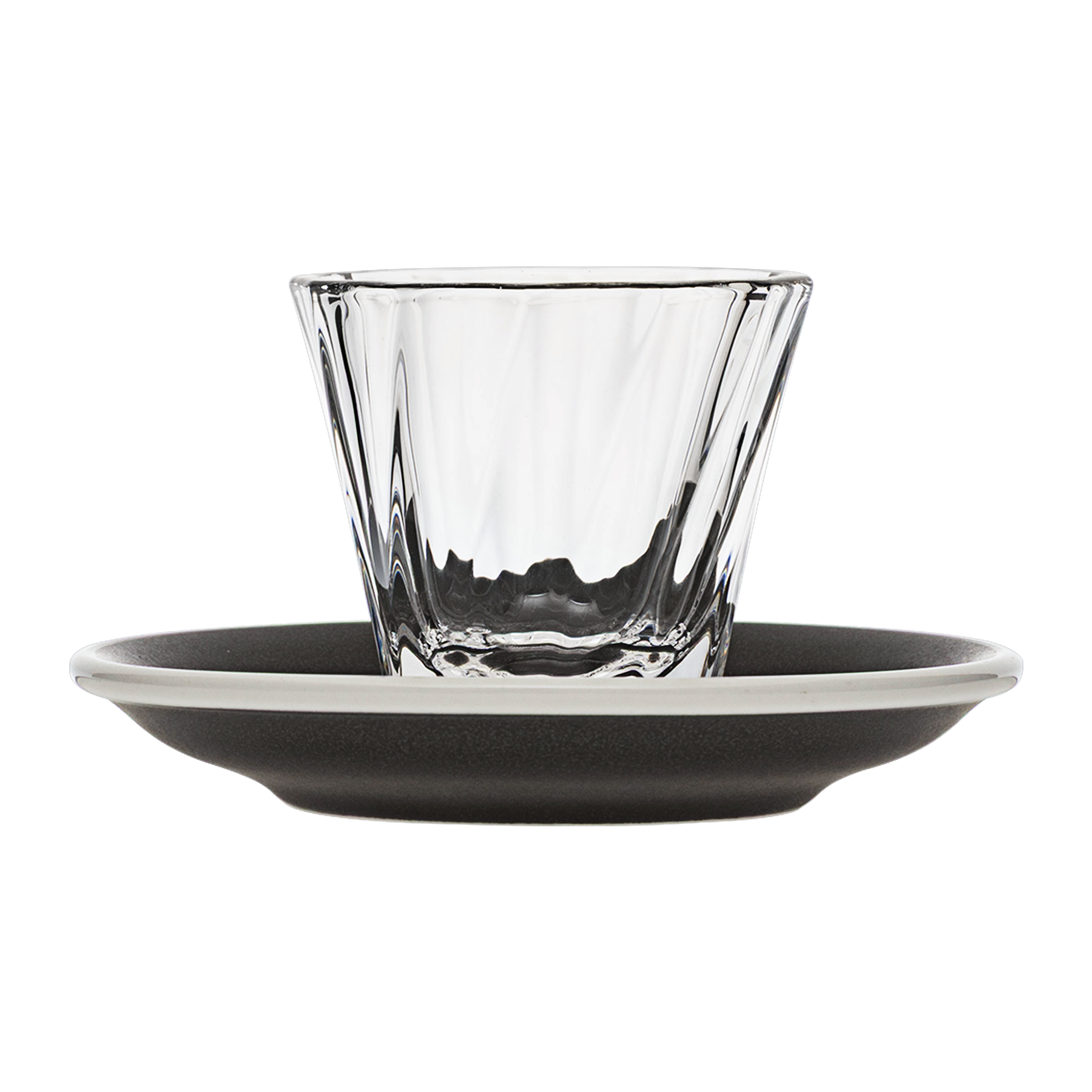 120ml Twisted Cortado Glass  and 14.5cm Shared Saucer