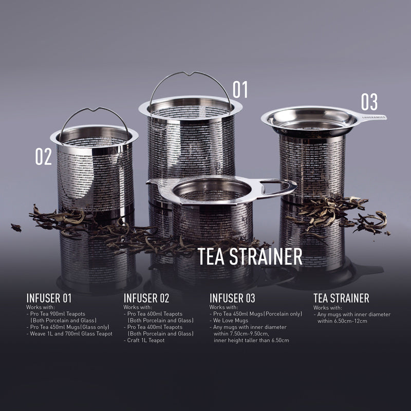 Tasse avec infuseur et couvercle 300 ml Pro Tea - Loveramics