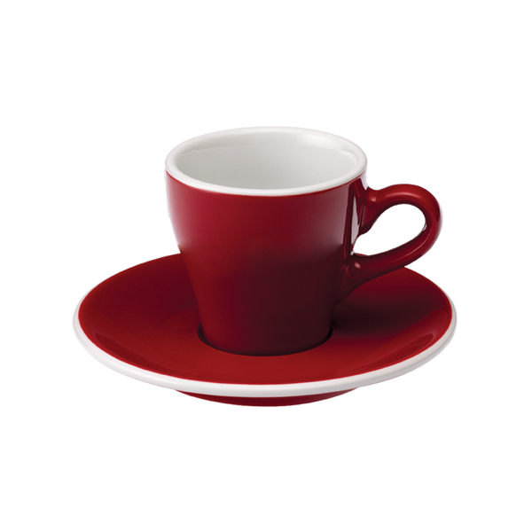 Red Daisy Espresso Cup & Saucer