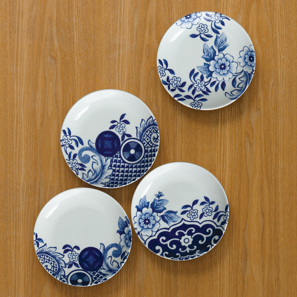 Set of 4 x 15cm Assorted Side Plates