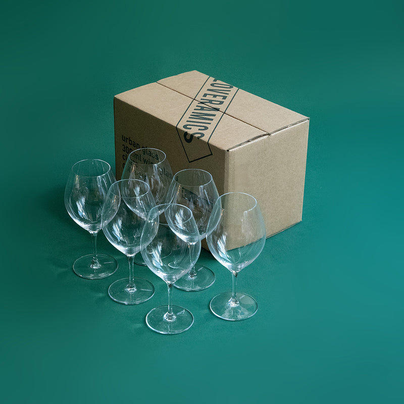 Crystal water glasses, 300ml, 6 pieces